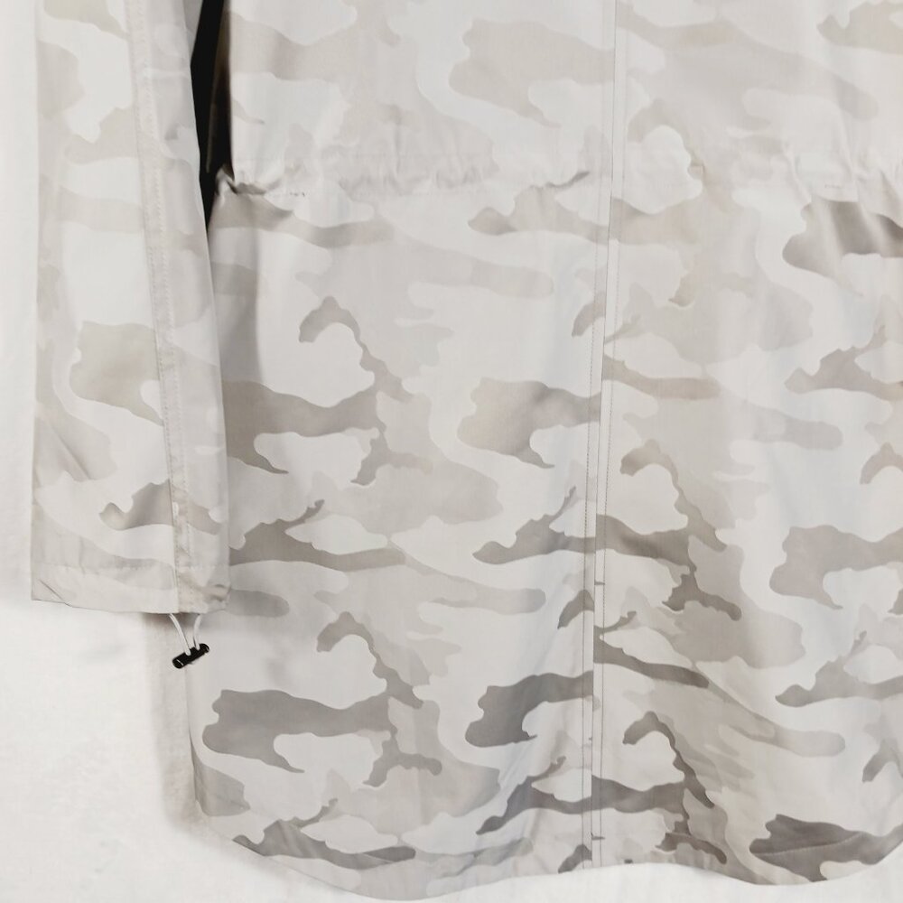 Chico's NWT Rain/Weather Jacket, Beige/Gray/Multi Camo, Size 1 U.S. 8/10 - Picture 8 of 16